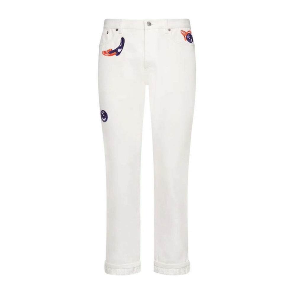 Dior x Kenny Scharf White Denim